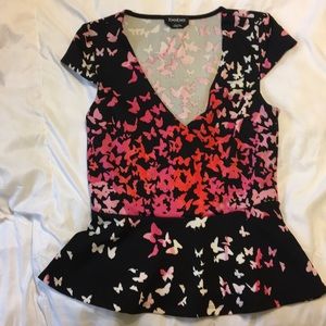 Pink and Black blouse
